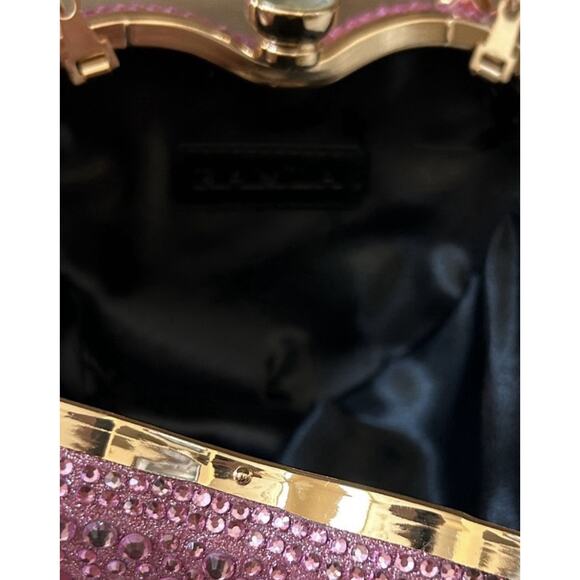 HeiDmai Heart Shaped Clutch Purse Mini Love Heart Rhinestone  RAMLA Heart Shaped Clutch Purse Jeweled Purses Rhinestone Bag for Women NIP